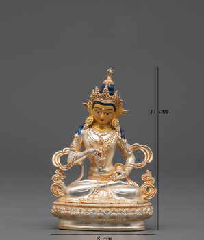 Divine Purification Icon Vajrasattva Statue | Gold and Silver Plated Copper Figure