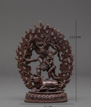 Tibetan Protector Deity Yamantaka Sculpture | Embodiment of Compassion