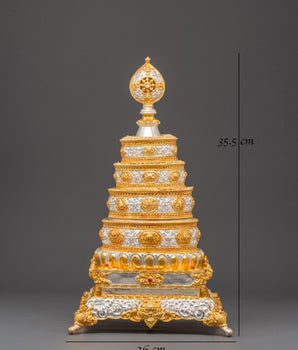 Traditional Buddhist Mandala Offering Set for Spiritual Rituals