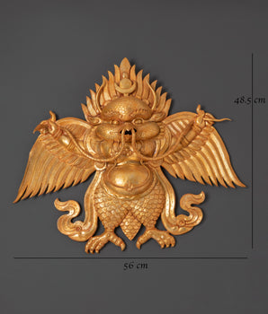 Buddhist Garuda Wall Hanging | Mythical Bird Sculpture