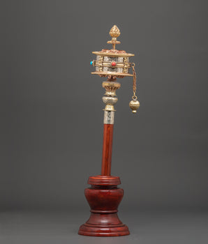 Spiritual Buddhist Prayer Wheel | Sacred Tool for Meditation