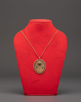 Panna Stone Locket for Accessory