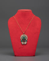Handcrafted Green Tara Locket Pendent