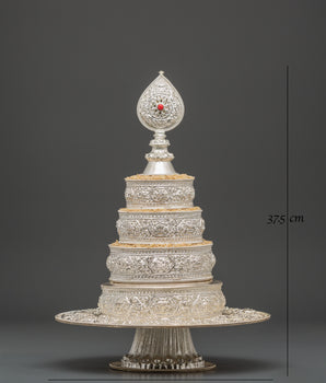 Mandala Set for Buddhist Ceremonies | Altar Decor & Spiritual Meditation Tool