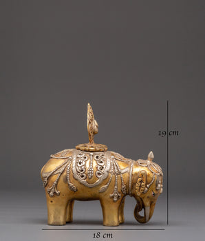 Elephant Incense Burner Set for Ritual Ceremonies | Religious and Spiritual Practices