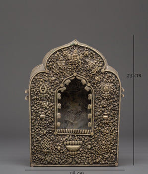 Handmade Silver Plated Ghau Box | Symbol of Protection and Blessings