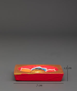Handmade Tibetan Wooden Incense Holder | Unique Design for Spiritual Practices