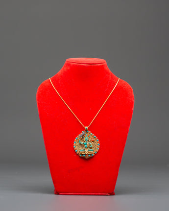 Handmade Manjushri Statue Locket