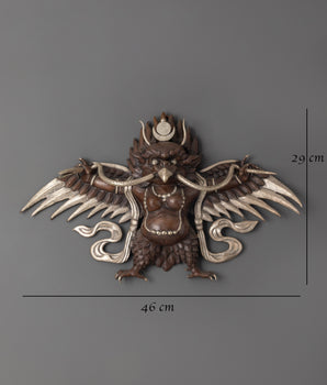 Oxidized Copper Garuda Wall Hanging | Handcrafted Tibetan Wall Art