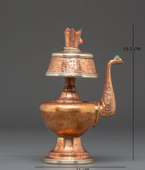 Copper Bhumba for Offerings | Sacred Buddhist Ritual Vase