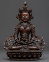 Amitayus Bodhisattva Copper Sculpture