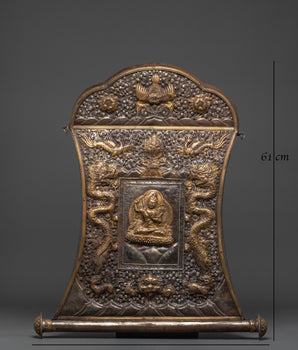 Handmade Traditional Manjushri Wall Hanging | Tibetan Wisdom Buddha Art