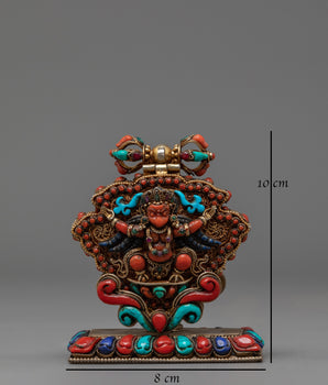 Divine Bird Garuda Ghau Box | Tibetan Buddhist Protective Amulet