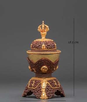 Oxidized Copper Kapala | Gold Plated Kapala