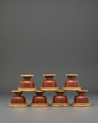 Tibetan Buddhist Offering Bowls Set