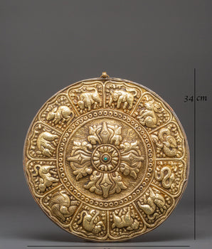 12 Zodiac Animals Signs Wall Hanging | Symbol of Fortune