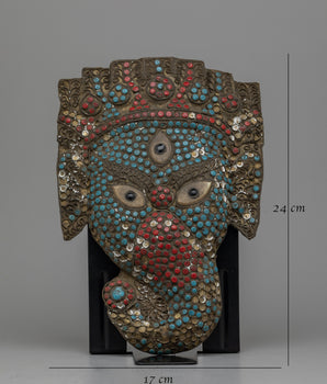 Antique Metal Copper Mask | Transforming Your Décor with Its Artistic Presence