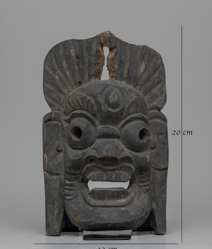 Vintage Wooden Mask | A Timeless Artifact Infused with Cultural Significance