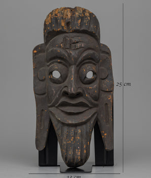 Wood Face Mask | Timeless Relic of Cultural Heritage and Artistic Craftsmanship