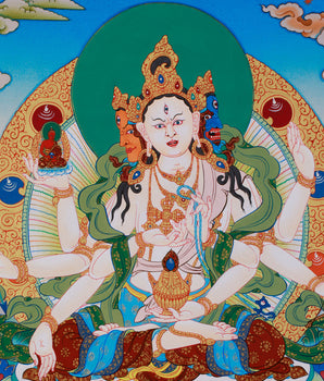 Ushnisha Vijaya, Namgyalma Thangka | Longevity & Purification Art
