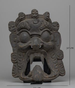 Mahakala Wooden Mask | A Symbol of Protection and Spiritual Strength