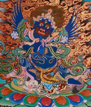 Vajrakilaya Thangka | Fierce Protector and Tantric Deity