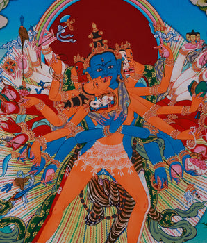 Chakrasambhara Thangka | Wisdom and Enlightenment Painting
