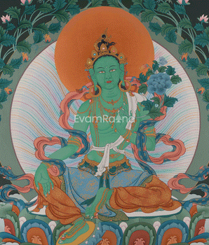Goddess Green Tara Print | Tibetan Deity of Healing and Swift Protection