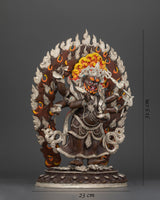 white-mahakala-silver-plated-oxidized-copper