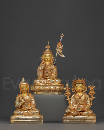 Handcrafted Guru Statue Set
