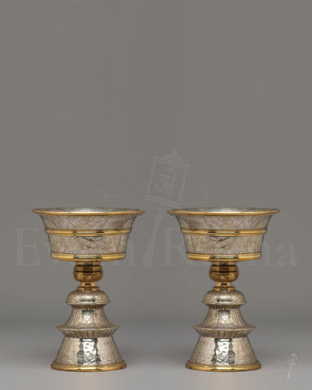 Vajrayana Altar Butter Lamp Set