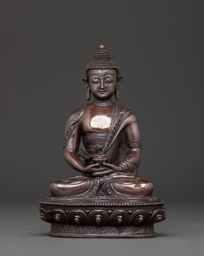 Amitabha Buddha | Serene Oxidized Copper Statue