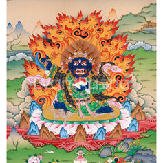 Mahakala Bernagchen Thangka Print