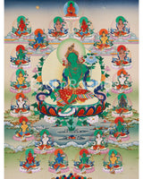 Twenty One Tara Thangka Print