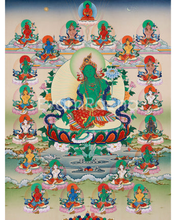 Twenty One Tara Thangka Print