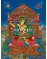 Manjushree Thangka Canvas Print