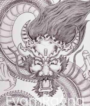 High-Quality Giclee Print Of Dragon In Buddhism | Symbol Of Power, Strength, & Good Fortune