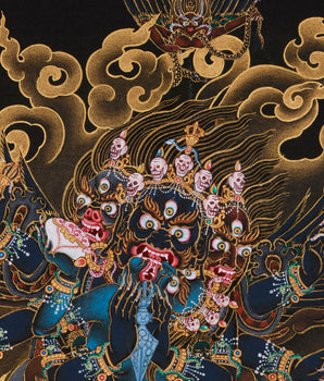 Vajrakilaya with Consort Painting | Wrathful Protector Deity