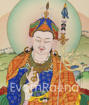 Guru Rinpoche Padmasambhava Canvas Print | High Quality Tibetan Poster