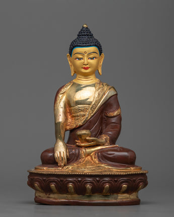 Shakyamuni Buddha Gold Face Statue