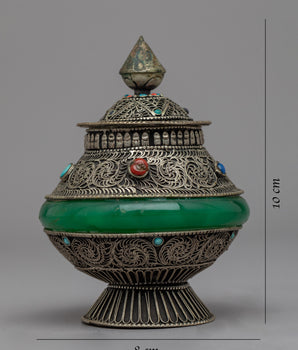 Dhupur Rice Pot | Silver plating Pot