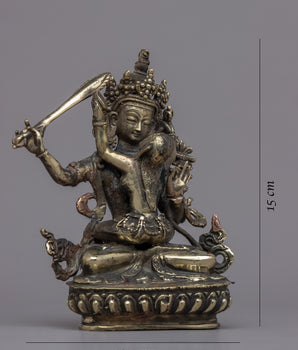 Manjushri Mantra Practice Statue | Traditional Handcrafted Buddhist Art