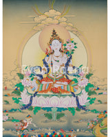 Ma-Arya White Tara Giclee Canvas