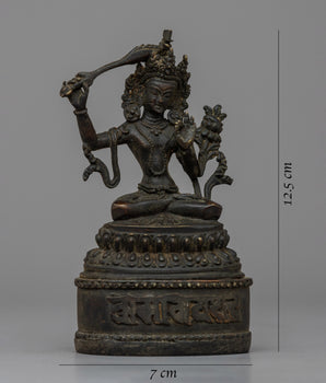 Black Manjushri Statue |  Inspiring Sculpture for Wisdom