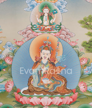 Guru Rinpoche, Padmasambhava Canvas Print | Lotus-Born Master | Buddhist Masters