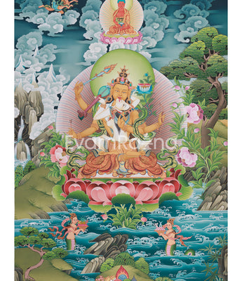 Bodhisattva of Wisdom (Manjushri) with Consort