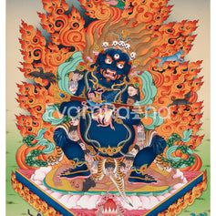 Two-Arms Sakya Mahakala Canvas Print