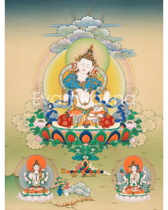 The Supreme Buddha, Vajrasattva Thangka Print