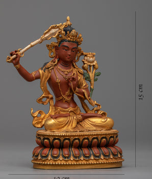 Manjushri Buddha Statue | Elegant Home Decor and Spiritual Gift"