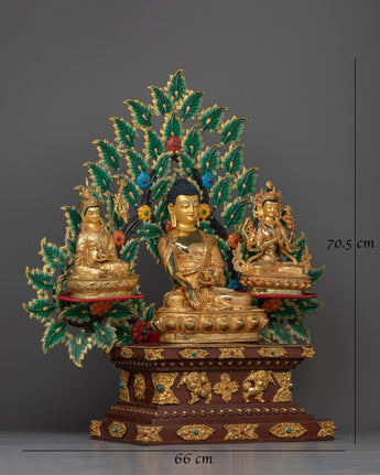 shakyamuni-buddha-with-guru-rinpoche-and-chenresig-set